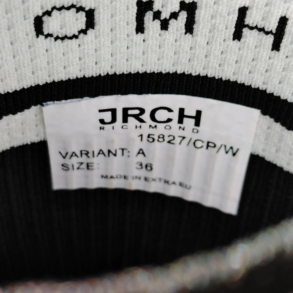 JOHN RICHMOND WOMENS SOCK FIT HI TOP SNEAKER IN BLACK, 36 - Picture 14 of 16